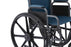 Medline K1 Basic Wheelchairs - K1 Basic Wheelchair with Desk-Length Arms, Swing-Away Footrests and Microban-Treated Touch Points, 18" Width, Teal - MDS806250EET