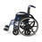 Medline Hybrid 2 Transport Wheelchairs - Hybrid 2 Transport Wheelchair with Removable Desk-Length Arms and Swing-Away Footrests, 300 lb. Weight Capacity, 18" Width - MDS806250H2