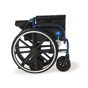 Medline Hybrid 2 Transport Wheelchairs - Hybrid 2 Transport Wheelchair with Removable Desk-Length Arms and Swing-Away Footrests, 300 lb. Weight Capacity, 18" Width - MDS806250H2