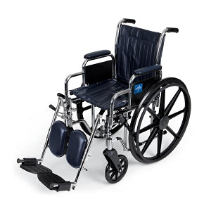 Medline 2000 Series Wheelchairs - Excel Wheelchair, MDS806300, Navy Upholstery - MDS806300NVY