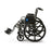 Medline 2000 Series Wheelchairs - Excel Wheelchair with Desk-Length Arms and Elevating Leg Rests, Black, 20", 300 lb. Capacity - MDS806450