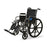 Medline 2000 Series Wheelchairs - Excel Wheelchair with Desk-Length Arms and Elevating Leg Rests, Black, 20", 300 lb. Capacity - MDS806450