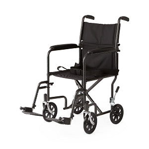 Medline Basic Steel Transport Chairs - TRANSPORT CHAIR, 19", HAMMERTONE - MDS808200B