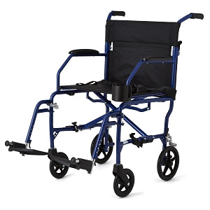 Medline Ultralight Transport Chairs - Ultralight Transport Chair, Blue - MDS808200F3B