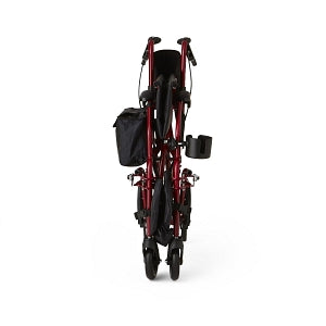 Medline Combination Rollator / Transport Chair - Translator Combination Transport Chair and Rollator, Red - MDS808200TRR