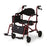 Medline Combination Rollator / Transport Chair - Translator Combination Transport Chair and Rollator, Red - MDS808200TRR