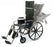 Medline Excel Reclining Wheelchairs - Excel Reclining Wheelchair with Removable Desk-Length Arms and Elevating Leg Rests, 300 lb. Weight Capacity, 16" Width - MDS808350