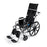 Medline Excel Reclining Wheelchairs - Excel Reclining Wheelchair with Removable Desk-Length Arms and Elevating Leg Rests, 300 lb. Weight Capacity, 18" Width - MDS808450