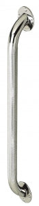 Medline Chrome Grab Bars - Knurled Chrome Grab Bar, 12" - MDS86012CHR