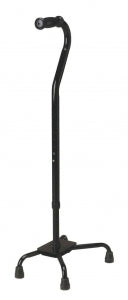 Medline Bariatric Quad Canes - Bariatric Quad Cane, Small Base, Black, 500 lb. Capacity - MDS86222XW