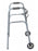 Medline Youth Two-Button Folding Walkers with 5" Wheels - Junior Walker, 2 Button, Folding, Basic, 5" Wheels - MDS86410JW54B