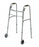 Medline Folding Paddle Walkers with 5" Wheels - DBD-WALKER, PADDLE, ADULT, 5" WHEELS, BASI - MDS86410PAD5B