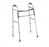 Medline Two-Button Folding Walkers with 3" Wheels - Adult Folding Walker, 2 Button, with 3" Wheels - MDS86410W4