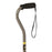 Medline Offset Handle Fashion Canes - Offset Cane, Camo Green with Army Logo - MDS86420AG