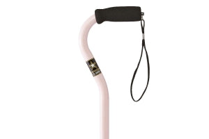 Medline Offset Handle Fashion Canes - Offset Cane, Pink with Army Logo, Army Stars - MDS86420AP