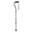 Medline Offset Handle Fashion Canes - Offset Cane, Grey with Army Retired Logo - MDS86420AR