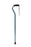 Medline Offset Handle Fashion Canes - Offset Cane, Blue / Teal, Aluminum - MDS86420BS