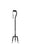 Medline Offset Handle Fashion Canes - Smooth Walker Cane, Black - MDS86420FLEX