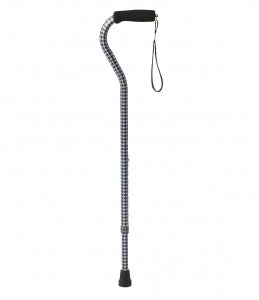 Medline Offset Handle Fashion Canes - Offset Handle Cane, Houndstooth Print - MDS86420HT