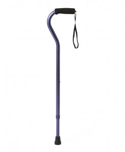 Medline Offset Handle Fashion Canes - Offset Cane, Purple, Aluminum - MDS86420PR