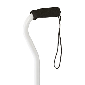 Medline Offset Handle Fashion Canes - Offset Cane, White with Army Logo, Army Stars - MDS86420WA