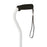 Medline Offset Handle Fashion Canes - Offset Cane, White with Army Logo, Army Stars - MDS86420WA