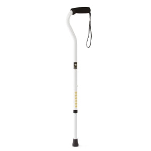 Medline Offset Handle Fashion Canes - Offset Cane, White with Army Logo, Army Stars - MDS86420WA