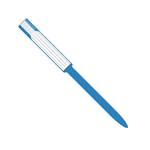 Medline Tamper Resistant Self-Adhesive Closure ID Bands - Tamper-Resistant Self-Adhesive Adult Closure ID Band with Vinyl Insert, Sterile, Blue - MDS8642M