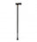 Medline T-Handle Fashion Canes - T-Handle Cane, Black Aluminum - MDS86435B