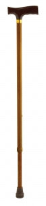 Medline T-Handle Fashion Canes - T-Handle Cane, Maple Color - MDS86435W