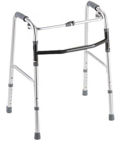 Medline Youth One-Button Folding Walkers - Junior Walker, 1 Button, Folding, 28" - 32" - MDS86617