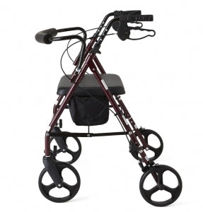 Medline Standard Bariatric Heavy Duty Rollator - Bariatric Rollator, Basic Steel - MDS86800XWS