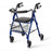 Medline Deluxe Rollators - Deluxe Rollator, Blue, Curved Back, 250 lb. - MDS86810B