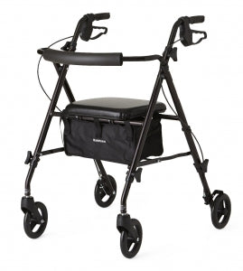 Medline Ultralight Rollators - Superlight Rollator, Black - MDS86825SLBLK