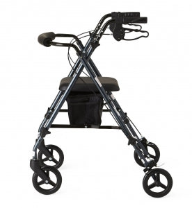 Medline Ultralight Rollators - Superlight Rollator, Smoky Blue - MDS86825SLB