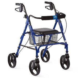 Medline Rollators with 8" Wheels - Rollators with 8" Wheels Walker Blue, Folding - MDS86825