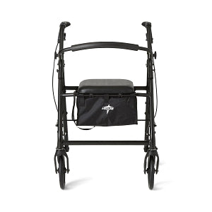 Medline Basic Steel Rollators - Basic Steel Rollator with 8" Wheels, Black - MDS86830EBLS8