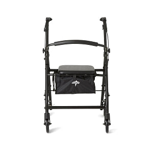 Medline Basic Steel Rollators - Basic Steel Rollator with 6" Wheels, Black - MDS86830EBLS