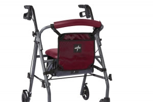 Medline Walker and Rollator Bags - Rollator Front Bag, Burgundy - MDS86835SPR