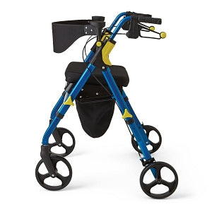 Medline Empower Rollator - Empower Rollator with 8" Wheels, Blue - MDS86845BM