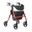 Medline Empower Rollator - Empower Rollator with Microban-Treated Touch Points and Seat, Red - MDS86845RD