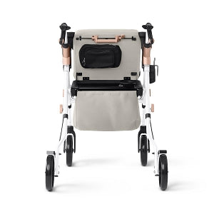 Medline Empower Rollator - Empower Rollator with Microban-Treated Touch Points and Seat, White - MDS86845W