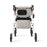 Medline Empower Rollator - Empower Rollator with Microban-Treated Touch Points and Seat, White - MDS86845W