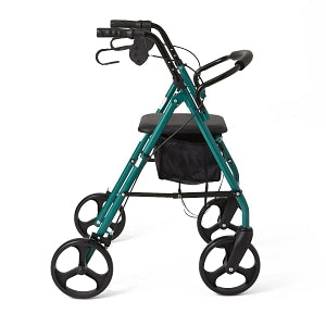 Medline Basic Steel Rollators - Basic Steel Rollator with 8" Wheels, Green - MDS86850EGS8