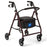 Medline Basic Steel Rollators - Basic Steel Rollator with 6" Wheels, Burgundy - MDS86850ES