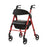 Medline Momentum Rollators - Momentum Rollator with Height-Adjustable Seat and Handles, Red - MDS86870R