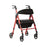 Medline Momentum Rollators - Momentum Rollator with Height-Adjustable Seat and Handles, Red - MDS86870R