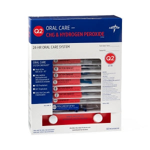 Medline 24-Hour Oral Care Kits - VAPrevent 24-Hour Hydrogen Peroxide and CHG Q2 Oral Care Kit - MDS876902HP