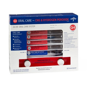 Medline 24-Hour Oral Care Kits - VAPrevent 24-Hour Hydrogen Peroxide and CHG Q4 Oral Care Kit - MDS876904HP