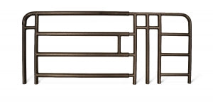 Medline Full Rail for Medline Homecare Beds - 4-Bar Spring-Loaded Adjustable Full-Length Bed Rails - MDS89694N